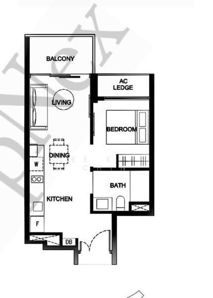 Kingsford Waterbay, 84 Upper Serangoon View, Hougang / Punggol / Sengkang, 1 Bedroom, 484 sqft, Condominium For Sale, by Lee Kiat Chin, 500250455 - PropertyGuru.com.sg