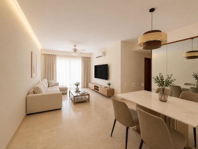 The Tropica, 51 Tampines Avenue 1, Pasir Ris / Tampines, 3 Bedrooms, 1,238 sqft, Condominium For Sale, by Liew Derrick, 500250459 - Living Room - PropertyGuru.com.sg