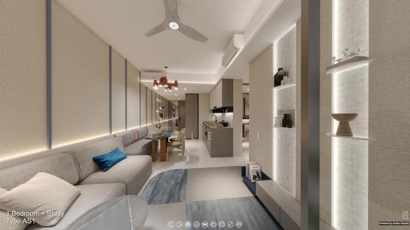Promenade Peak, 1 Zion Road, Alexandra / Commonwealth, 1 Bedroom, 527 sqft, Condominium For Sale, by Nicole Lim, 500250523 - Living Room - PropertyGuru.com.sg