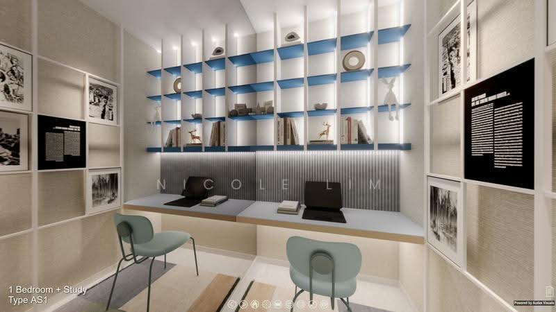 Promenade Peak, 1 Zion Road, Alexandra / Commonwealth, 1 Bedroom, 527 sqft, Condominium For Sale, by Nicole Lim, 500250523 - Study - PropertyGuru.com.sg