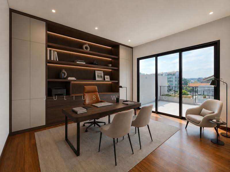 FINEST SEMI-D BRAND NEW TELOK KURAU, Telok Kurau, East Coast / Marine Parade, 5 Bedrooms, 6,311 sqft, Semi-Detached House For Sale, by Julius WL Fock, 500250559 - Study - PropertyGuru.com.sg