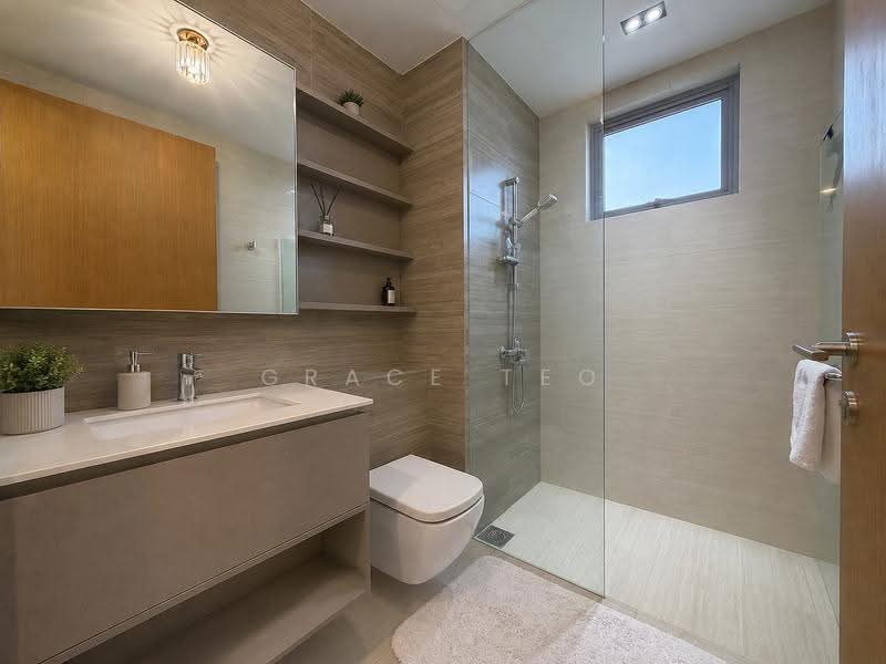 High Park Residences, 21 Fernvale Road, Seletar / Yio Chu Kang, 3 Bedrooms, 1,109 sqft, Condominium For Sale, by Grace Teo, 500250562 - Master Bathroom - PropertyGuru.com.sg