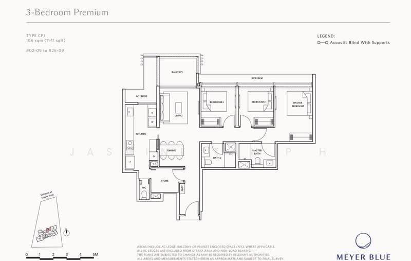 MEYER BLUE, 83 Meyer Road, East Coast / Marine Parade, 3 Bedrooms, 1,141 sqft, Condominium For Sale, by Jasmine Tan P H, 500250604 - PropertyGuru.com.sg