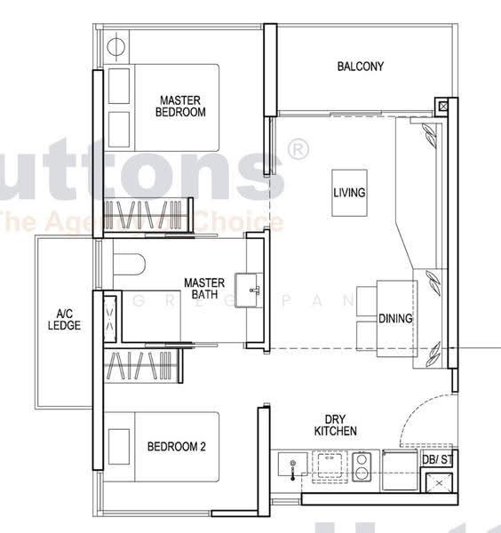 RiverTrees Residences, 27 Fernvale Close, Seletar / Yio Chu Kang, 2 Bedrooms, 581 sqft, Condominium For Sale, by Greg Pan, 500250621 - PropertyGuru.com.sg