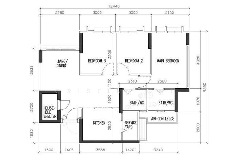 113A Alkaff Crescent, 113A Alkaff Crescent, Macpherson / Potong Pasir, 3 Bedrooms, 1,001 sqft, HDB Flat For Sale, by Qristine Goh, 500250668 - PropertyGuru.com.sg