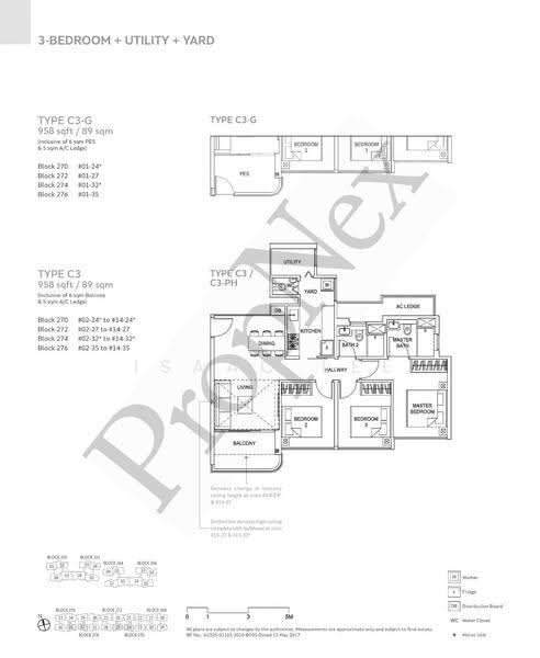 Hundred Palms Residences, 270 Yio Chu Kang Road, Hougang / Punggol / Sengkang, 3 Bedrooms, 958 sqft, Condominium For Sale, by Isaac Lee, 500250740 - PropertyGuru.com.sg