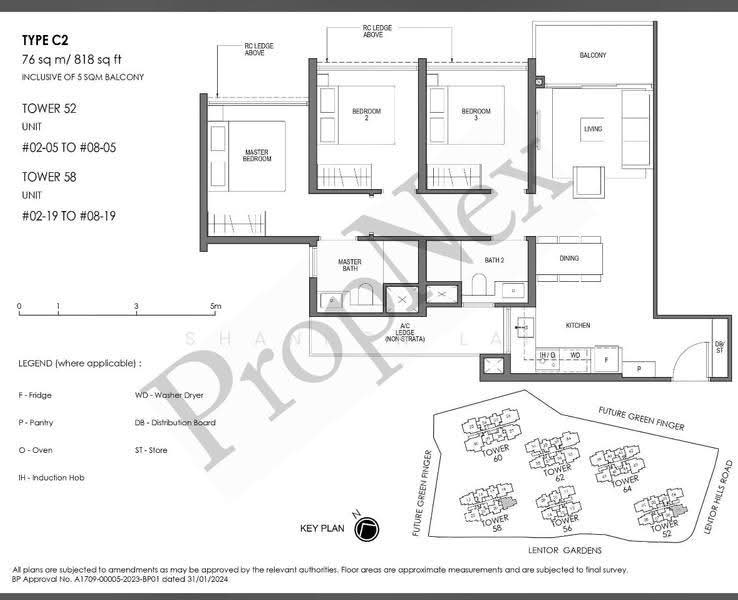 Lentor Mansion, 52 Lentor Gardens, Mandai / Upper Thomson, 3 Bedrooms, 818 sqft, Condominium For Sale, by Shannon Lai, 500250762 - PropertyGuru.com.sg