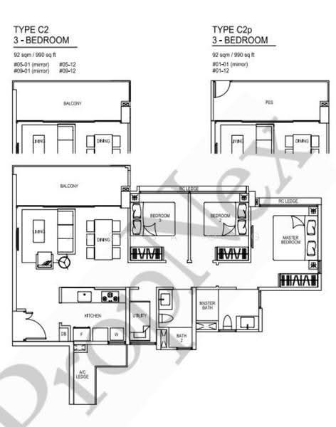 Bellewaters, 15 Anchorvale Crescent, Hougang / Punggol / Sengkang, 3 Bedrooms, 990 sqft, Condominium For Sale, by Joshua Ong, 500250804 - Balcony - PropertyGuru.com.sg
