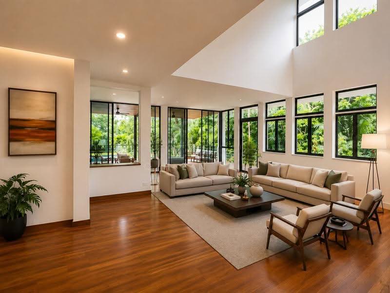 Extensive Variety Of Good Class Bungalows, Ford Avenue, Tanglin / Holland / Bukit Timah, 5 Bedrooms, 8,500 sqft, Good Class Bungalow For Rent, by CHEN ., 500250809 - Living Room - PropertyGuru.com.sg