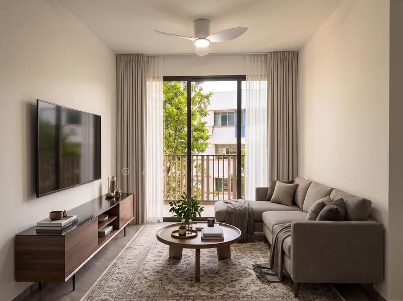 Norwood Grand, Admiralty / Woodlands, 3 Bedrooms, 872 sqft, Condominium For Rent, by Gates Lee, 500250815 - Living Room - PropertyGuru.com.sg
