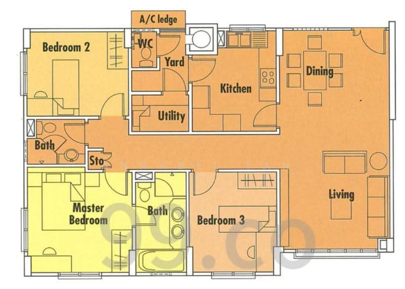 Springdale Condo, 51 Hindhede Walk, Clementi Park / Upper Bukit Timah, 3 Bedrooms, 1,151 sqft, Condominium For Rent, by ANNABEL TAN, 500250918 - PropertyGuru.com.sg