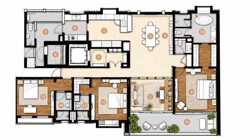 Bishopsgate Residences, 1 Bishopsgate, Tanglin / Holland / Bukit Timah, 4 Bedrooms, 2,476 sqft, Apartment For Sale, by Francis Lu, 500250920 - PropertyGuru.com.sg