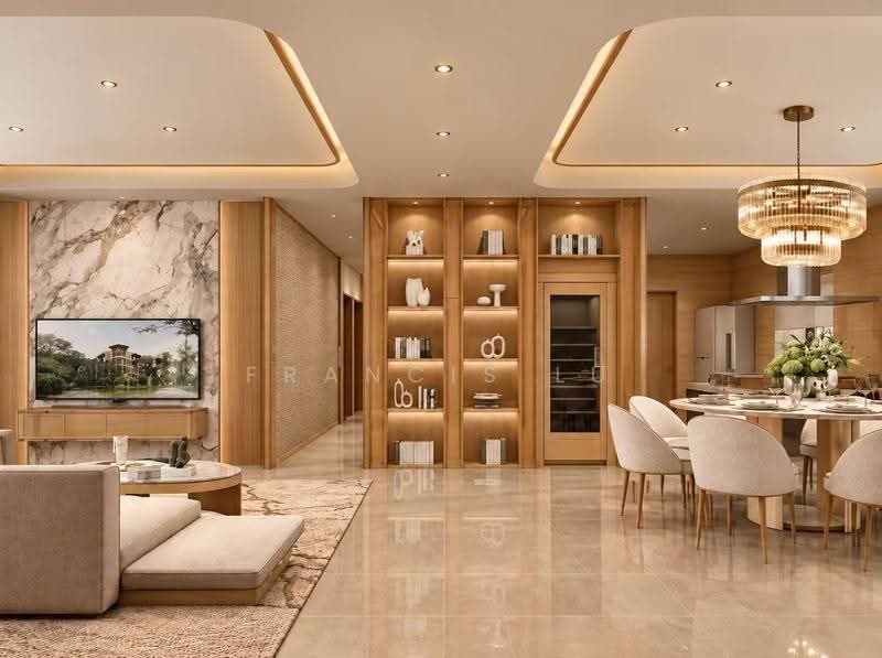 Bishopsgate Residences, 1 Bishopsgate, Tanglin / Holland / Bukit Timah, 4 Bedrooms, 2,476 sqft, Apartment For Sale, by Francis Lu, 500250920 - Living Room - PropertyGuru.com.sg