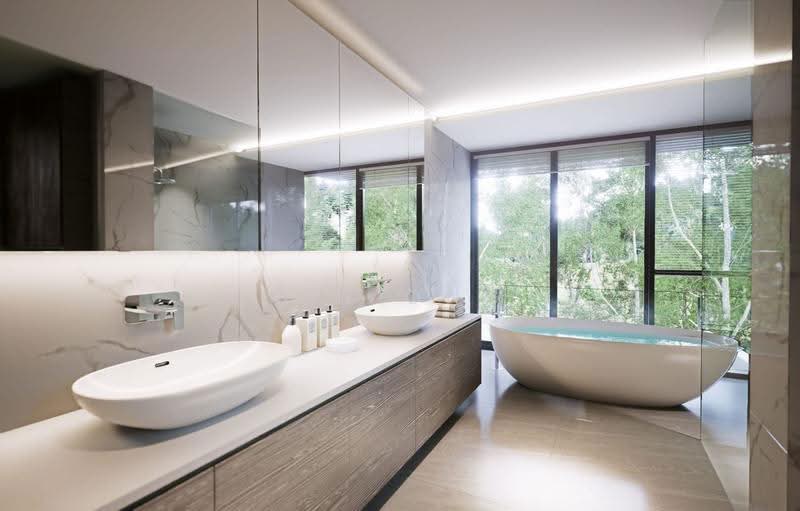 Brand New 2.5 + M Storey Detached @ Melrose Drive Clifton Vale Chiltern Drive Jalan Girang, Macpherson / Potong Pasir, 8 Bedrooms, 9,000 sqft, Detached House For Sale, by Lin Ong, 500250929 - Bathroom - PropertyGuru.com.sg