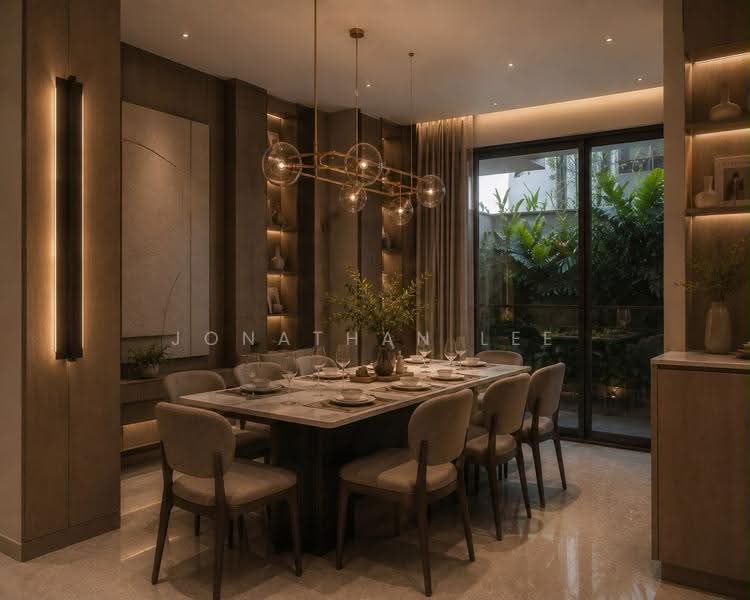 Jalan Rendang, East Coast / Marine Parade, 4 Bedrooms, 3,900 sqft, Semi-Detached House For Sale, by Jonathan Lee, 500251029 - Dining Room (ID Render) - PropertyGuru.com.sg