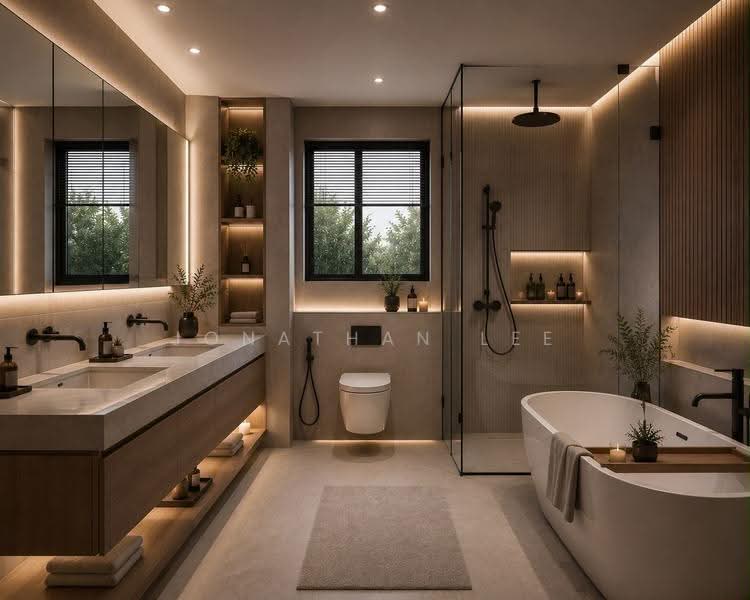 Jalan Rendang, East Coast / Marine Parade, 4 Bedrooms, 3,900 sqft, Semi-Detached House For Sale, by Jonathan Lee, 500251029 - Bathroom (ID Render) - PropertyGuru.com.sg