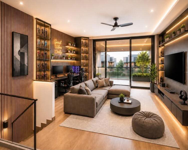 Jalan Rendang, East Coast / Marine Parade, 4 Bedrooms, 3,900 sqft, Semi-Detached House For Sale, by Jonathan Lee, 500251029 - Living Room (ID Render) - PropertyGuru.com.sg