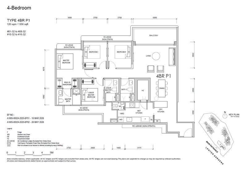 Lentor Gardens Residences, 68 Lentor Gardens, Mandai / Upper Thomson, 4 Bedrooms, 1,356 sqft, Apartment For Sale, by Kelly Ho, 500251135 - 4BR P1 - PropertyGuru.com.sg