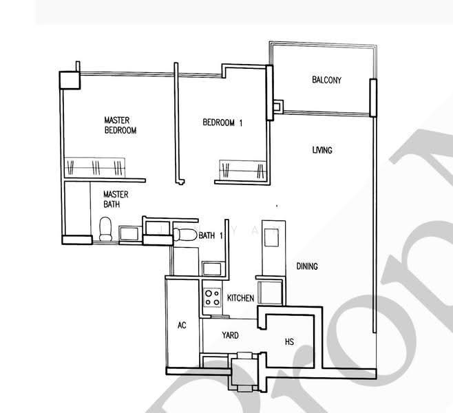 Parc Vera, Hougang Street 32, Hougang / Punggol / Sengkang, 2 Bedrooms, 786 sqft, Condominium For Sale, by Jin Yan, 500251151 - PropertyGuru.com.sg