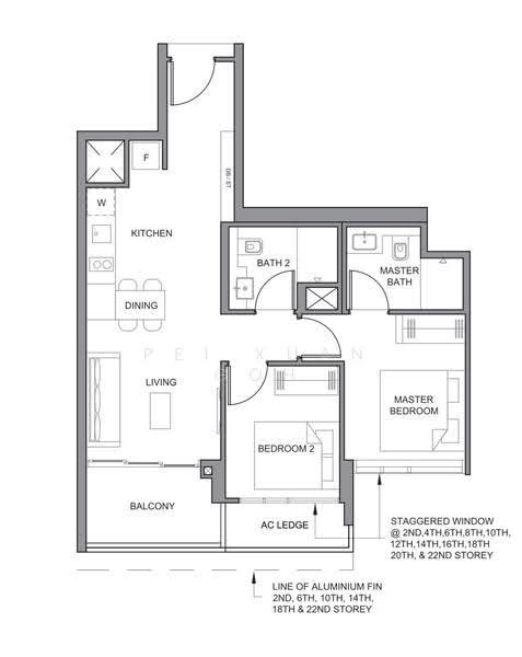 Parc Clematis, 8F Jalan Lempeng, Buona Vista / West Coast / Clementi New Town, 2 Bedrooms, 721 sqft, Condominium For Sale, by Pei Xuan Goh, 500251209 - PropertyGuru.com.sg