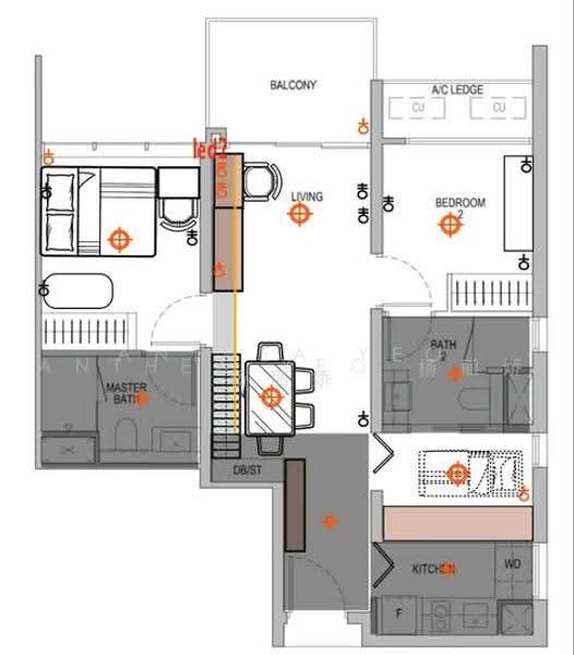 Whistler Grand, 107 West Coast Vale, Buona Vista / West Coast / Clementi New Town, 3 Bedrooms, 764 sqft, Condominium For Rent, by Anthea Yeo 杨丽娇, 500251327 - PropertyGuru.com.sg
