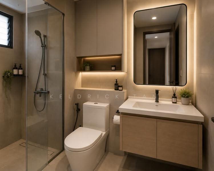 Residences 88, 88 Lorong Marican, Eunos / Geylang / Paya Lebar, 1 Bedroom, 431 sqft, Apartment For Rent, by Keldrick Tan, 500251348 - Bathroom - PropertyGuru.com.sg