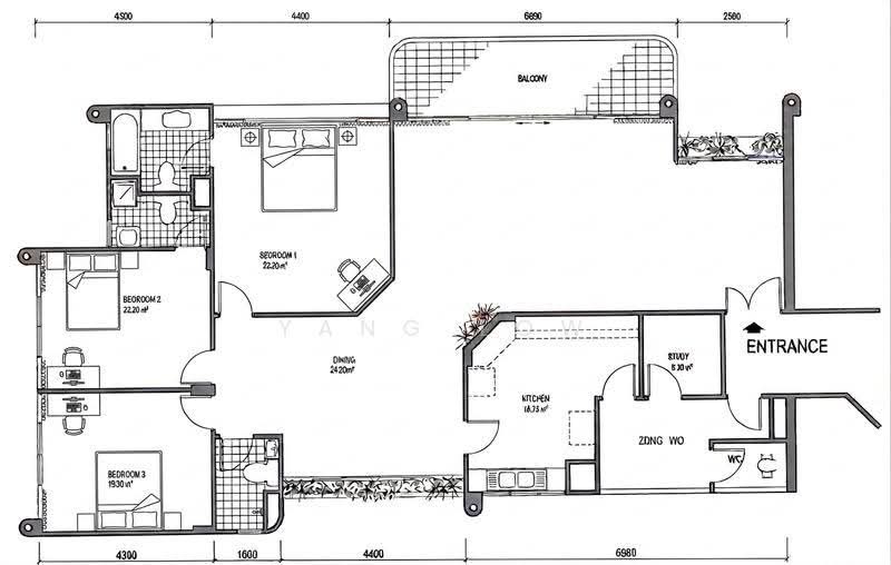 Allsworth Park, 365 Holland Road, Tanglin / Holland / Bukit Timah, 3 Bedrooms, 1,959 sqft, Condominium For Sale, by Yang Low, 500251518 - PropertyGuru.com.sg