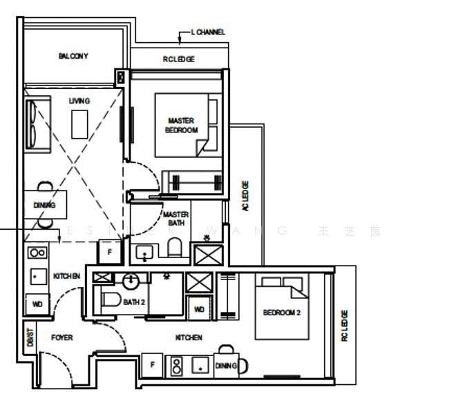 Grand Dunman, 18 Dunman Road, East Coast / Marine Parade, 2 Bedrooms, 721 sqft, Condominium For Rent, by Esther Wang 王芝茵, 500251546 - PropertyGuru.com.sg