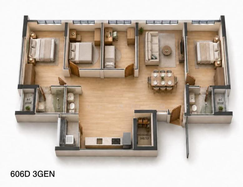 606D Tampines Street 61, 606D Tampines Street 61, Pasir Ris / Tampines, 4 Bedrooms, 1,281 sqft, HDB Flat For Sale, by Julius WL Fock, 500251547 - PropertyGuru.com.sg