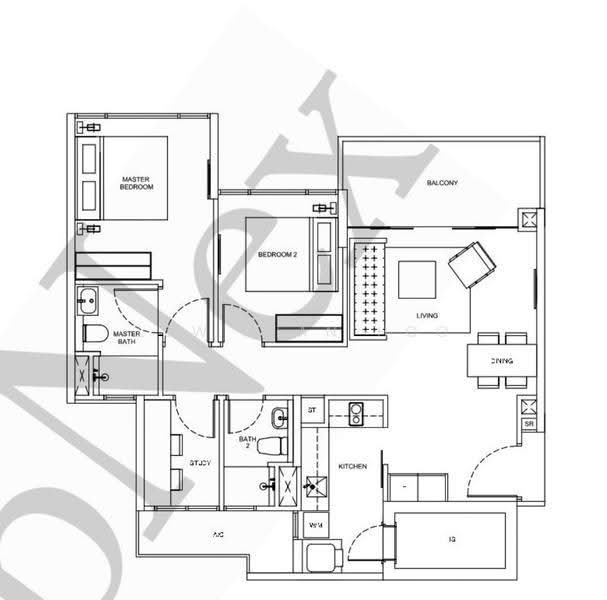 Riversails, 18 Upper Serangoon Crescent, Hougang / Punggol / Sengkang, 2 Bedrooms, 915 sqft, Condominium For Sale, by Low Kian Hoo, 500251600 - PropertyGuru.com.sg
