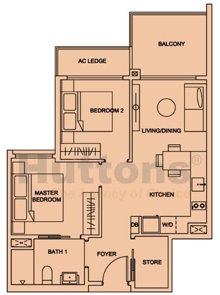 Urban Treasures, 207 Jalan Eunos, Eunos / Geylang / Paya Lebar, 2 Bedrooms, 657 sqft, Condominium For Sale, by Klyssa Chong, 500251604 - PropertyGuru.com.sg