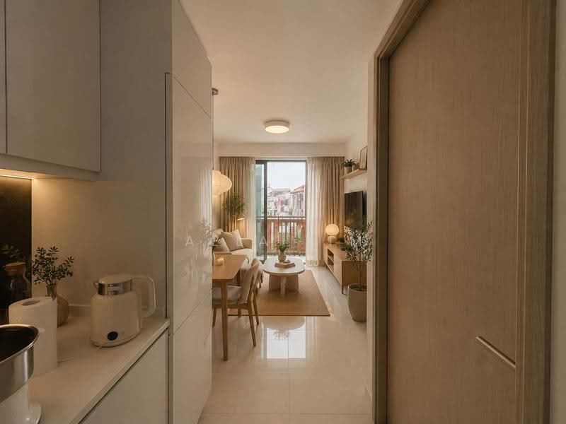 The Centren, 1 Lorong 27 Geylang, Eunos / Geylang / Paya Lebar, 2 Bedrooms, 624 sqft, Apartment For Rent, by Aela Lim, 500251646 - Living Room - PropertyGuru.com.sg