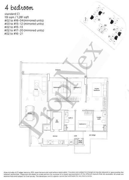 Heron Bay, 63 Upper Serangoon View, Hougang / Punggol / Sengkang, 4 Bedrooms, 1,281 sqft, Condominium For Sale, by Allen Chow, 500251702 - PropertyGuru.com.sg