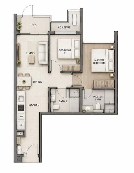 Hillock Green, 22-28 Lentor Central, Mandai / Upper Thomson, 2 Bedrooms, 710 sqft, Condominium For Rent, by Tanya Yang, 500251764 - PropertyGuru.com.sg