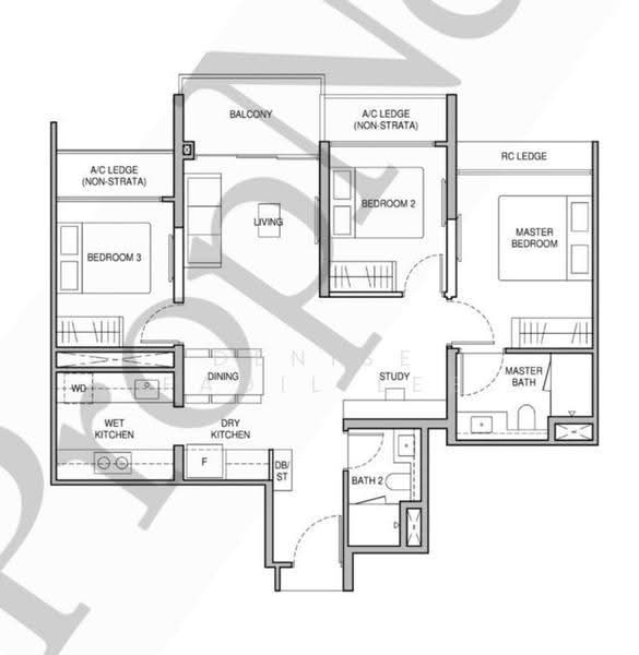 Norwood Grand, 8 Champions Way, Admiralty / Woodlands, 3 Bedrooms, 904 sqft, Condominium For Rent, by Denise Fadil Lee, 500251988 - PropertyGuru.com.sg