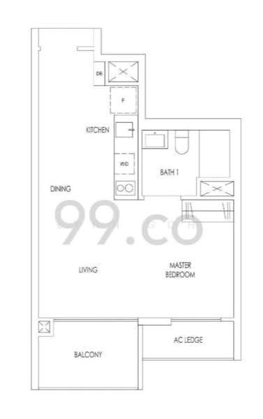 Treasure at Tampines, 27 Tampines Lane, Pasir Ris / Tampines, Studio, 463 sqft, Condominium For Rent, by Lynn Goh, 500252072 - PropertyGuru.com.sg