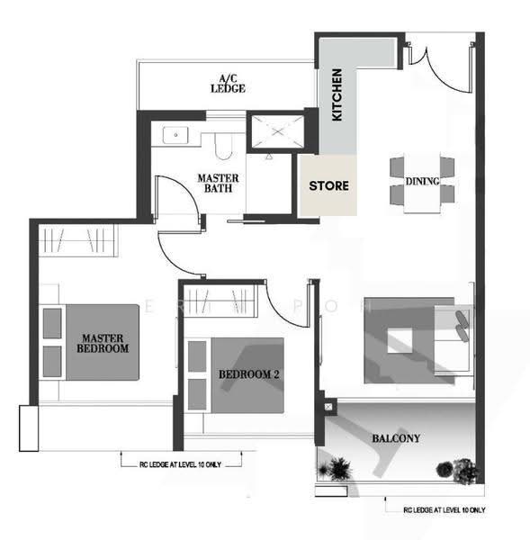 Botanique at Bartley, 237 Upper Paya Lebar Road, Hougang / Punggol / Sengkang, 2 Bedrooms, 657 sqft, Condominium For Sale, by Erin Poh, 500252187 - PropertyGuru.com.sg