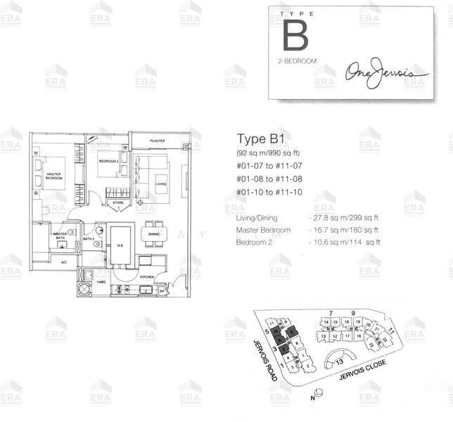 One Jervois, 3 Jervois Close, Tanglin / Holland / Bukit Timah, 2 Bedrooms, 990 sqft, Condominium For Sale, by Fay Lim, 500252256 - PropertyGuru.com.sg