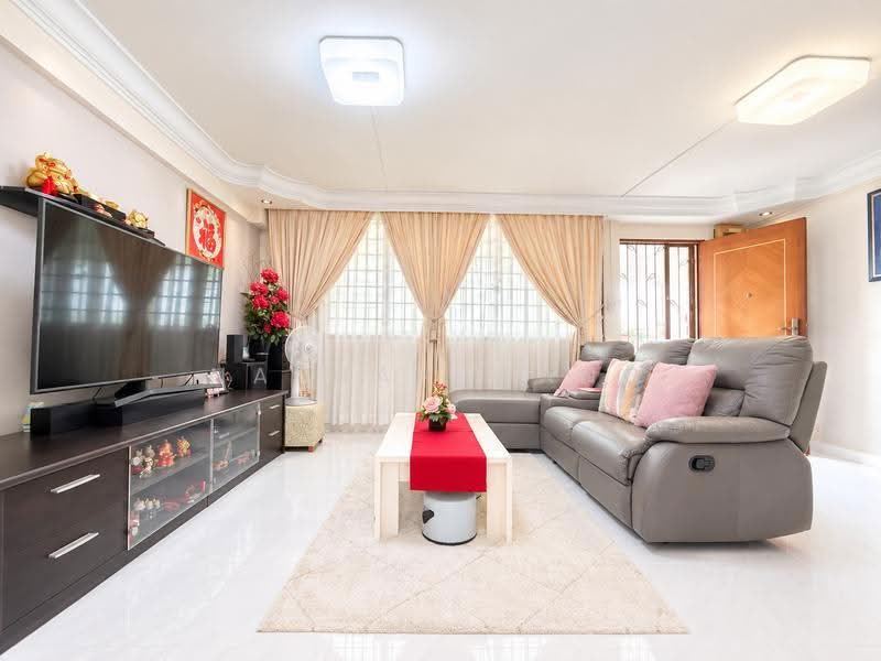 344 Woodlands Street 32, 344 Woodlands Street 32, Admiralty / Woodlands, 3 Bedrooms, 904 sqft, HDB Flat For Sale, by Nathan Wang, 500252263 - Living Room - PropertyGuru.com.sg