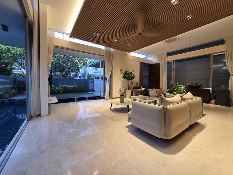 Beyond Luxury — A Rare Masterpiece of Space, Light & Tranquility!, Seletar Hills Estate, Seletar / Yio Chu Kang, 6 Bedrooms, 4,920 sqft, Semi-Detached House For Sale, by Kent Tan, 500252272 - Living Room - PropertyGuru.com.sg