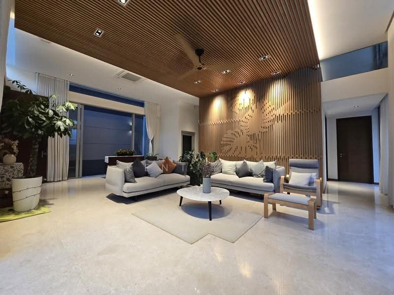 Beyond Luxury — A Rare Masterpiece of Space, Light & Tranquility!, Seletar Hills Estate, Seletar / Yio Chu Kang, 6 Bedrooms, 4,920 sqft, Semi-Detached House For Sale, by Kent Tan, 500252272 - Living Room - PropertyGuru.com.sg