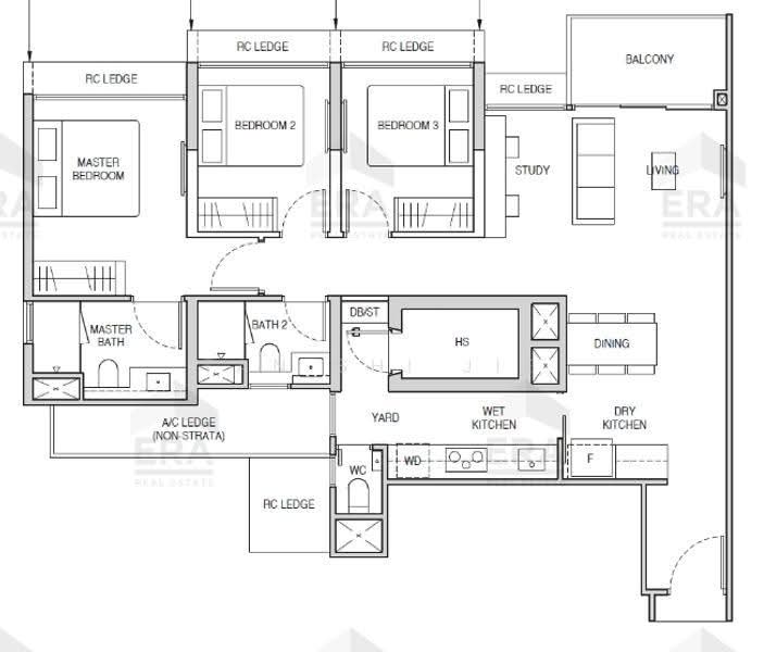 Norwood Grand, 10 Champions Way, Admiralty / Woodlands, 3 Bedrooms, 1,044 sqft, Condominium For Rent, by Tan Shi Jie, 500252342 - Master Bedroom - PropertyGuru.com.sg