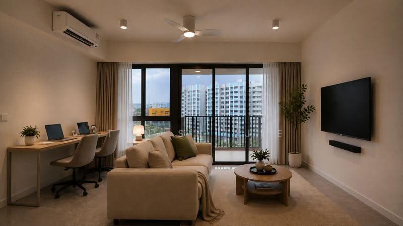 Norwood Grand, 10 Champions Way, Admiralty / Woodlands, 3 Bedrooms, 1,044 sqft, Condominium For Rent, by Tan Shi Jie, 500252342 - Living Room - PropertyGuru.com.sg