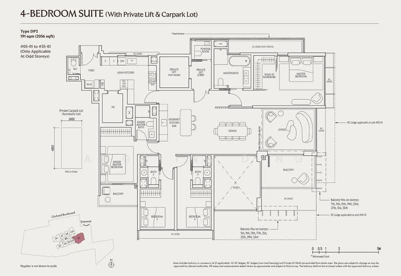 UPPERHOUSE at Orchard Boulevard, 22 Orchard Boulevard, Tanglin / Holland / Bukit Timah, 4 Bedrooms, 2,056 sqft, Condominium For Sale, by Angeline Ding, 500252349 - DP2 - PropertyGuru.com.sg