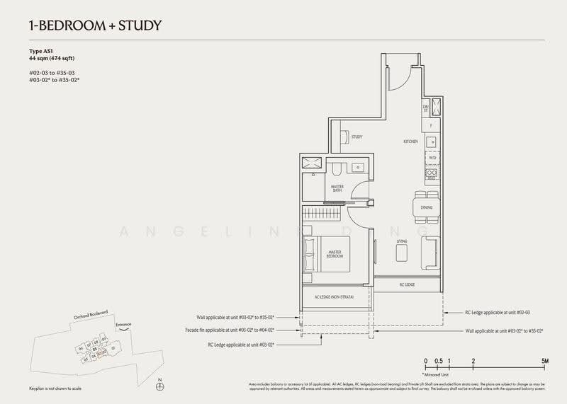 UPPERHOUSE at Orchard Boulevard, 22 Orchard Boulevard, Tanglin / Holland / Bukit Timah, 1 Bedroom, 474 sqft, Condominium For Sale, by Angeline Ding, 500252350 - AS1 - PropertyGuru.com.sg