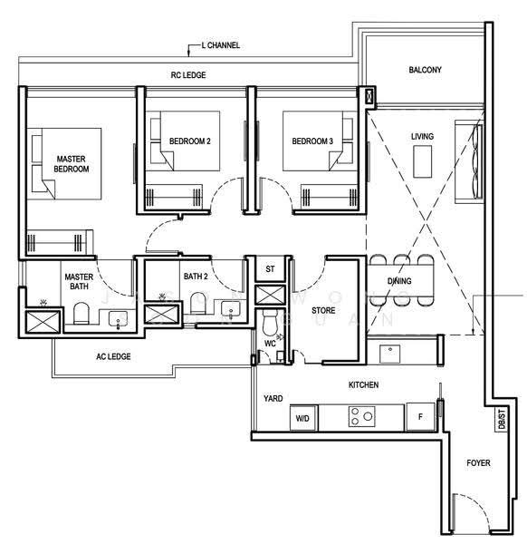 Grand Dunman, 10 Dunman Road, East Coast / Marine Parade, 3 Bedrooms, 1,098 sqft, Condominium For Rent, by Jason Wong Soon Guan, 500252356 - PropertyGuru.com.sg