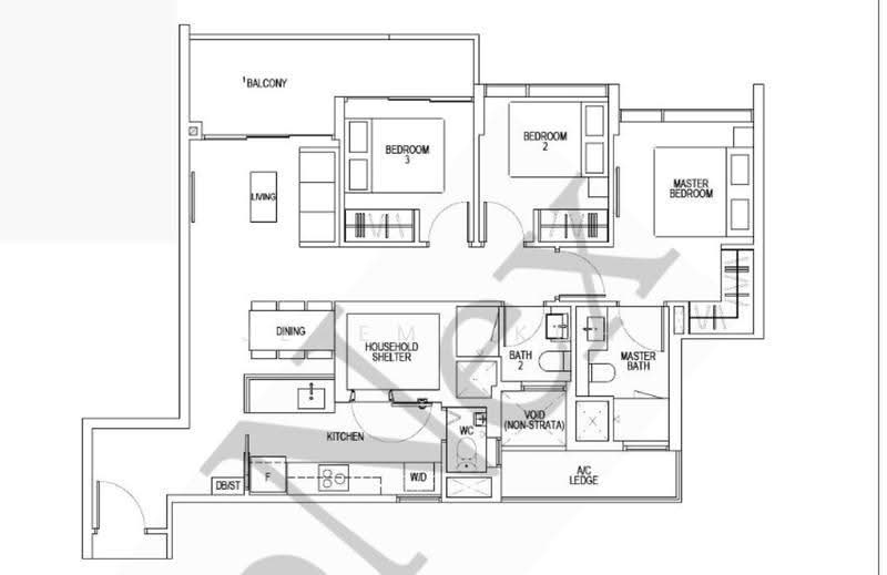 Kent Ridge Hill Residences, 64 South Buona Vista Road, Buona Vista / West Coast / Clementi New Town, 3 Bedrooms, 1,044 sqft, Condominium For Sale, by Jeremy Koh, 500252386 - PropertyGuru.com.sg