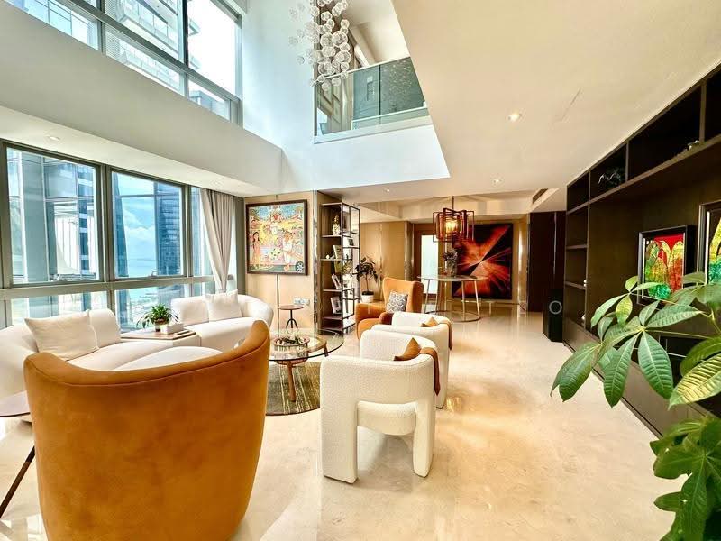 One Shenton, 1 Shenton Way, Boat Quay / Raffles Place / Marina, 5 Bedrooms, 6,082 sqft, Condominium For Sale, by Bernadette Teo, 500252398 - Living Room - PropertyGuru.com.sg
