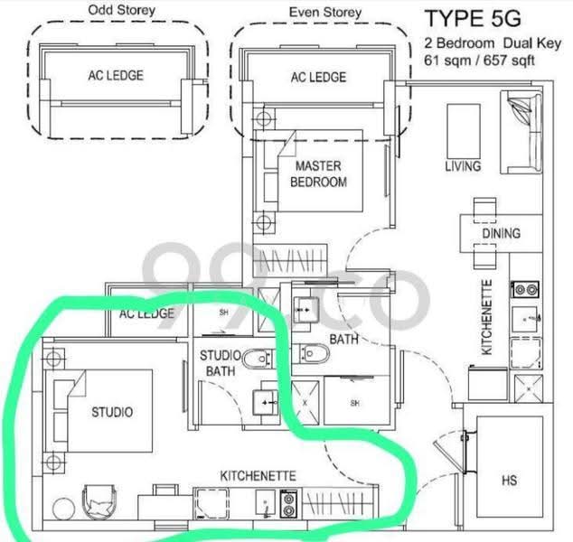 The Hillford, 178 Jln Jurong Kechil, Clementi Park / Upper Bukit Timah, 1 Bedroom, 200 sqft, Condominium For Rent, by Dean Lai, 500252579 - Master Bedroom - PropertyGuru.com.sg