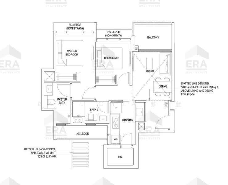 Bartley Vue, 6 Jalan Bunga Rampai, Hougang / Punggol / Sengkang, 2 Bedrooms, 732 sqft, Condominium For Sale, by Rayne Chua 蔡美慧, 500252590 - PropertyGuru.com.sg